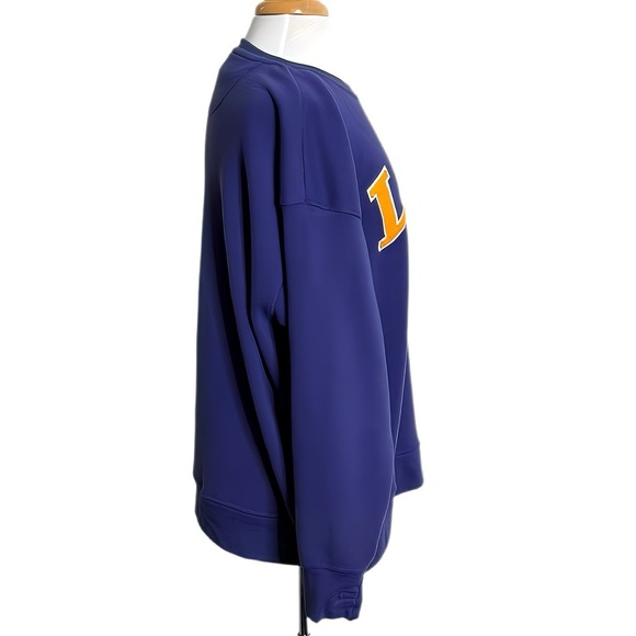 LSU Purple Pullover by Three Square Royce Apparel Chenille Lettering Unisex XL - Picture 3 of 9